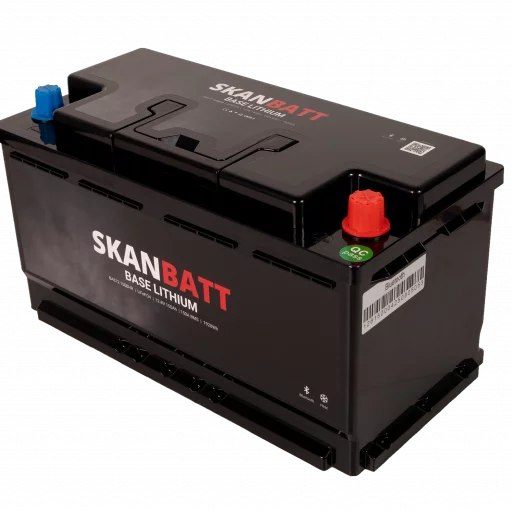SKANBATT Base Lithium - 12V 150Ah 150A BMS - Bluetooth - Heat - 355x175x190mm - 3 Års garanti - Husbil