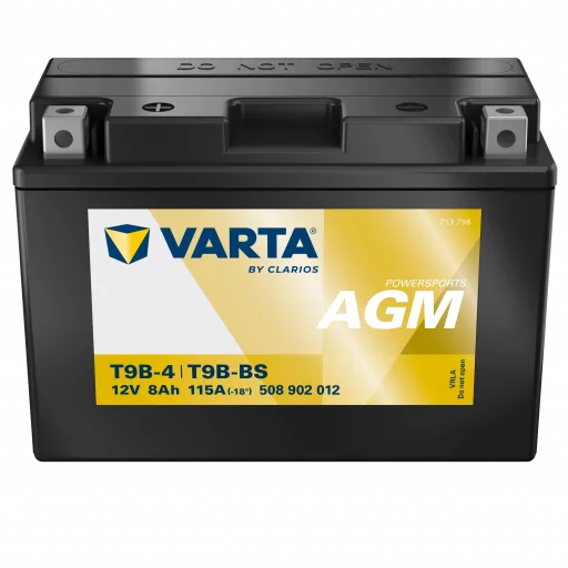 VARTA AGM MC Batteri 12V 8AH 115CCA (149x70x105mm) +vänster T9B-BS  (509902)