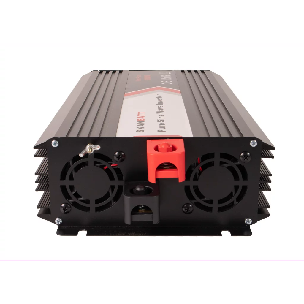 SKANBATT Inverter 12V 3000W (6000W) Ren Sinus med Fjärrkontroll