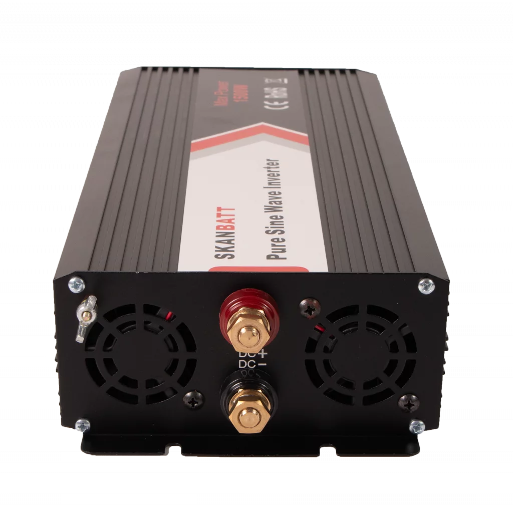 SKANBATT Inverter 12V 1500W Ren Sinus med Fjärrkontroll