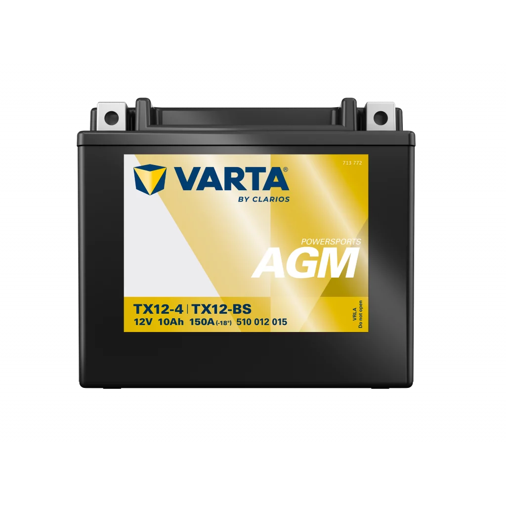 VARTA AGM MC Batteri 12V 10AH 150CCA (152x88x131mm) +vänster TX12-BS