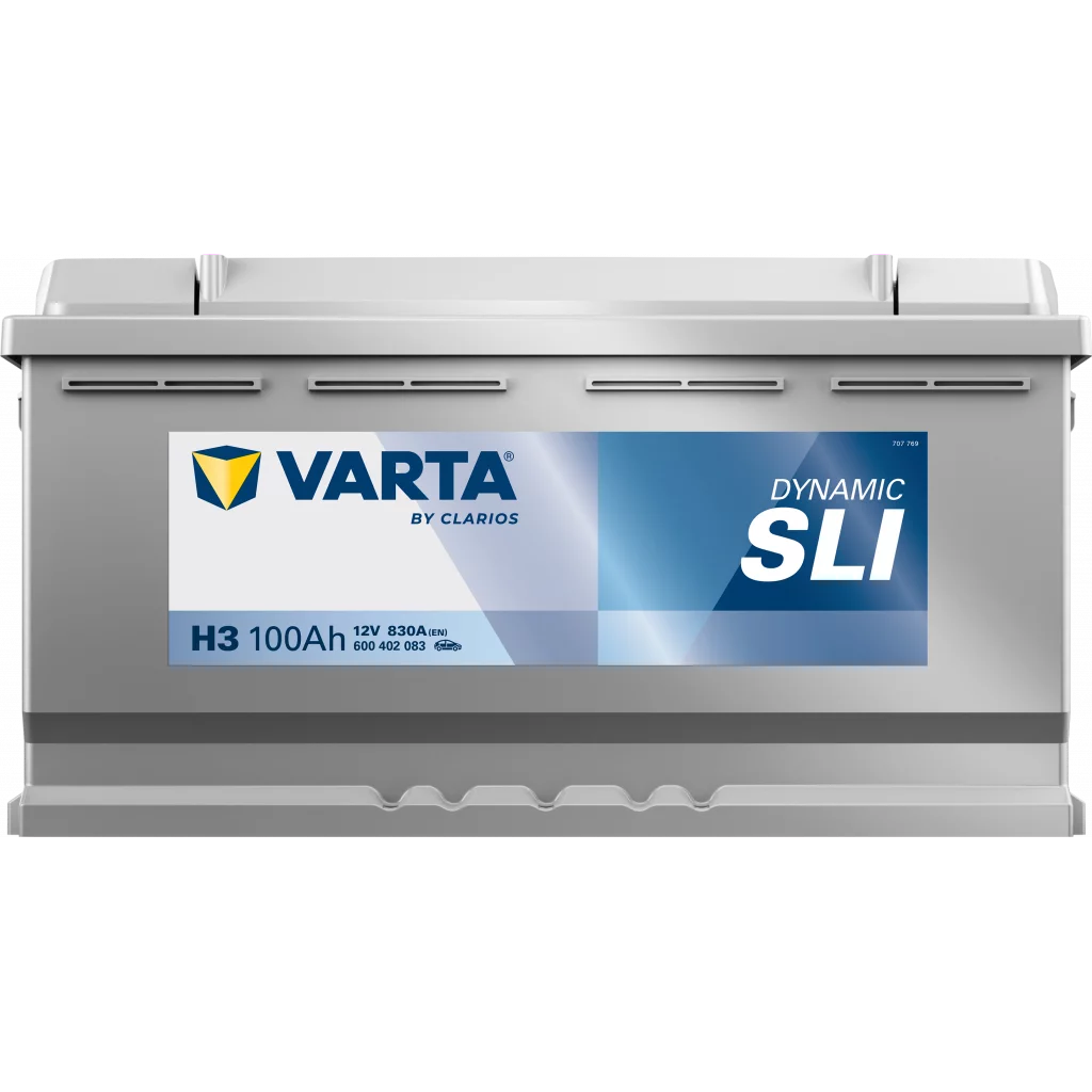 VARTA H3 DYNAMIC SLI Batteri 12V 100AH 830CCA (353x175x190/190mm) +höger