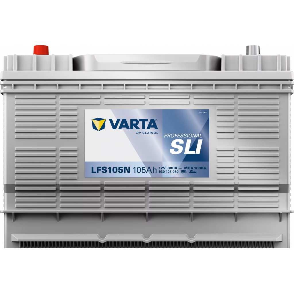 VARTA  LFS105N Fritidsbatteri 12V 105AH 800CCA (330x172x238mm) +centrerad