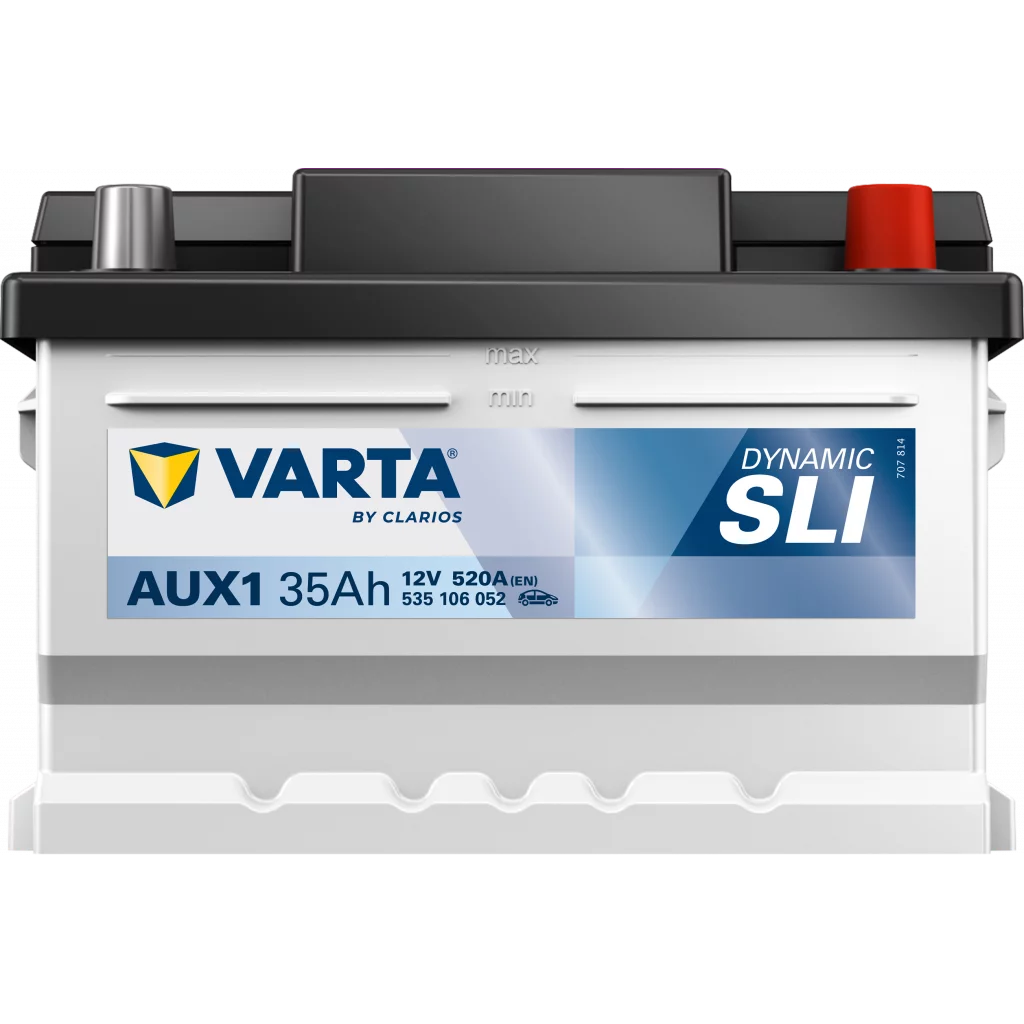 VARTA AUX1 DYNAMIC SLI AUX Batteri 12V 35AH 540EN (212x175x140mm) +höger