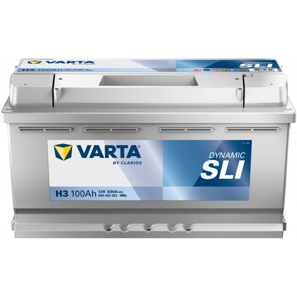 VARTA H3 DYNAMIC SLI Batteri 12V 100AH 830CCA (353x175x190/190mm) +höger