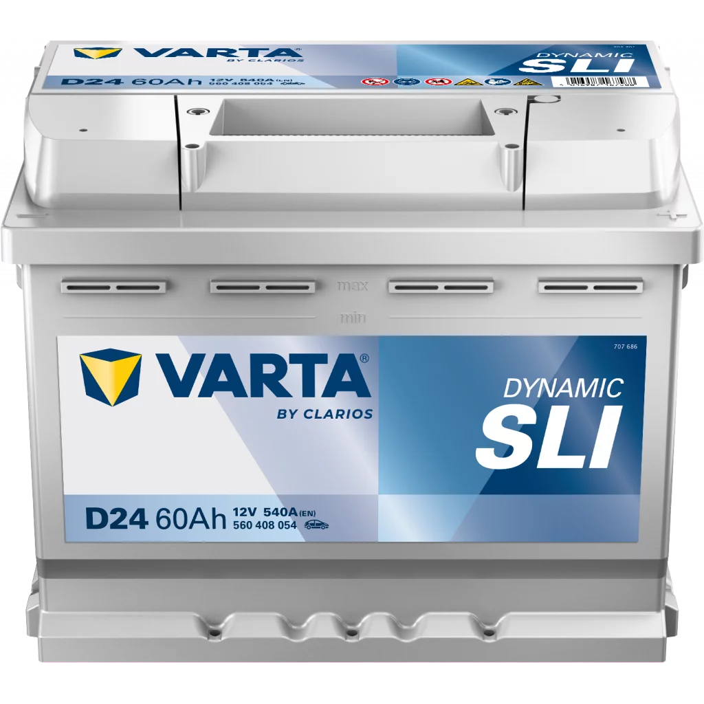 VARTA D24 DYNAMIC SLI 12V 60AH 540CCA (242x175x190/190mm) +höger