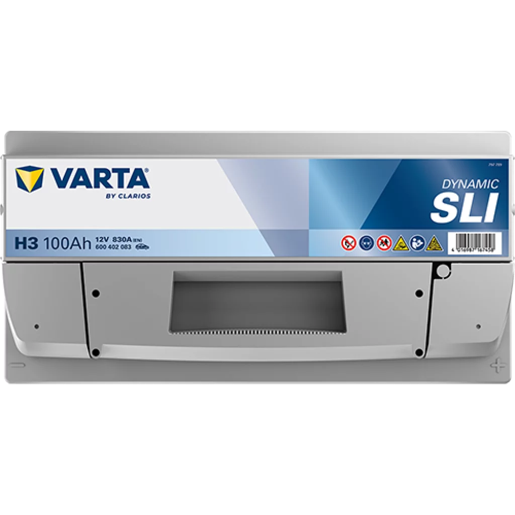 VARTA H3 DYNAMIC SLI Batteri 12V 100AH 830CCA (353x175x190/190mm) +höger