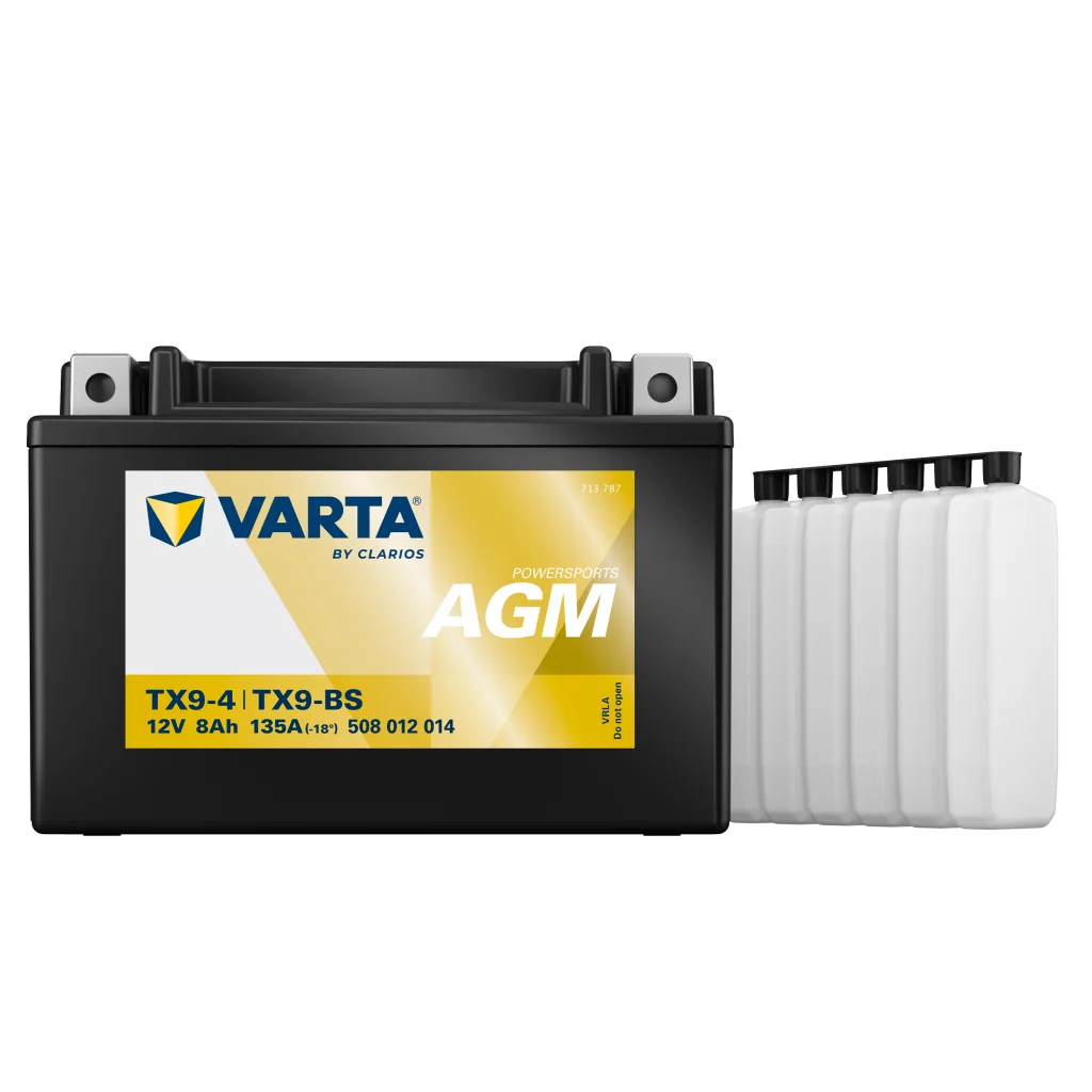 VARTA MC Batteri 12V 8AH 135CCA (152x88x106mm) +vänster TX9-BS