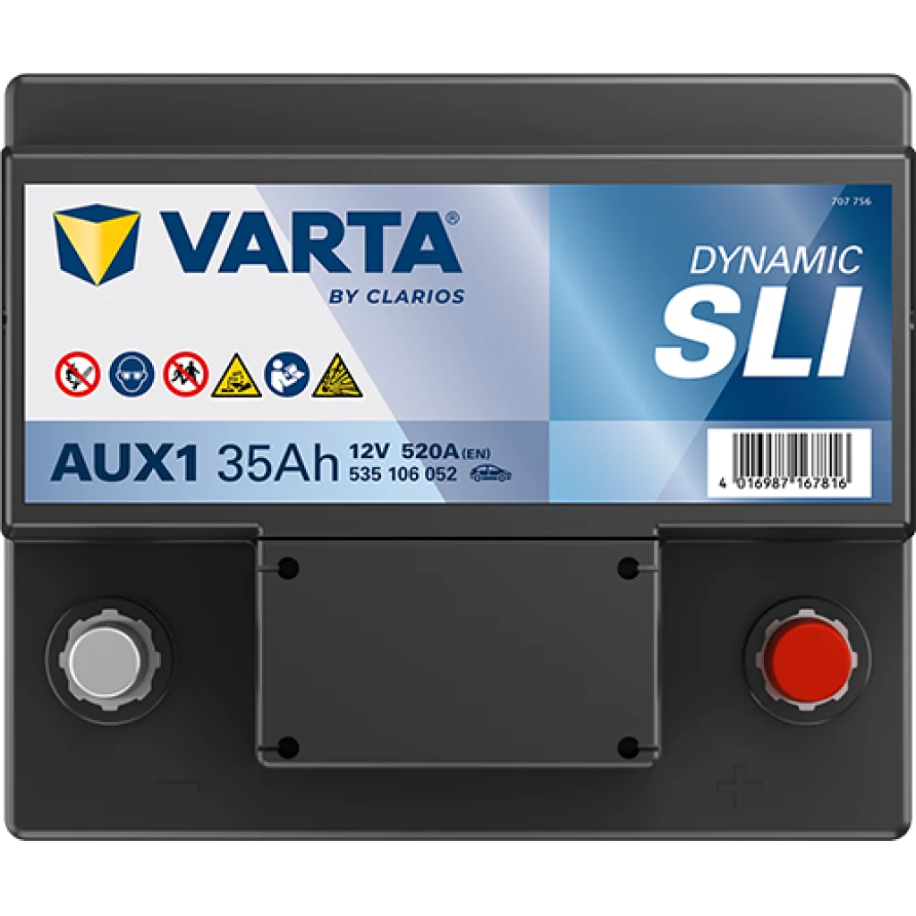 VARTA AUX1 DYNAMIC SLI AUX Batteri 12V 35AH 540EN (212x175x140mm) +höger