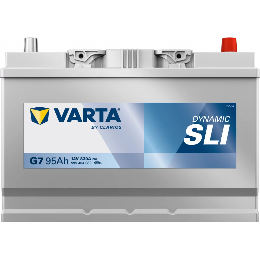 VARTA G7 Startbatteri DYNAMIC SLI 12V 95AH 830CCA (306x173x200/225mm) +höger