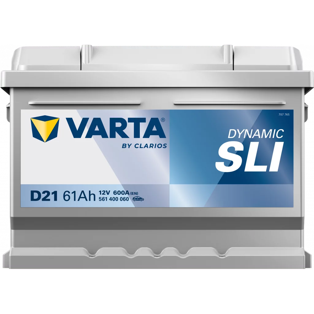 VARTA D21 DYNAMIC SLI Batteri 12V 61AH 600CCA (242x175x175/175mm) +höger