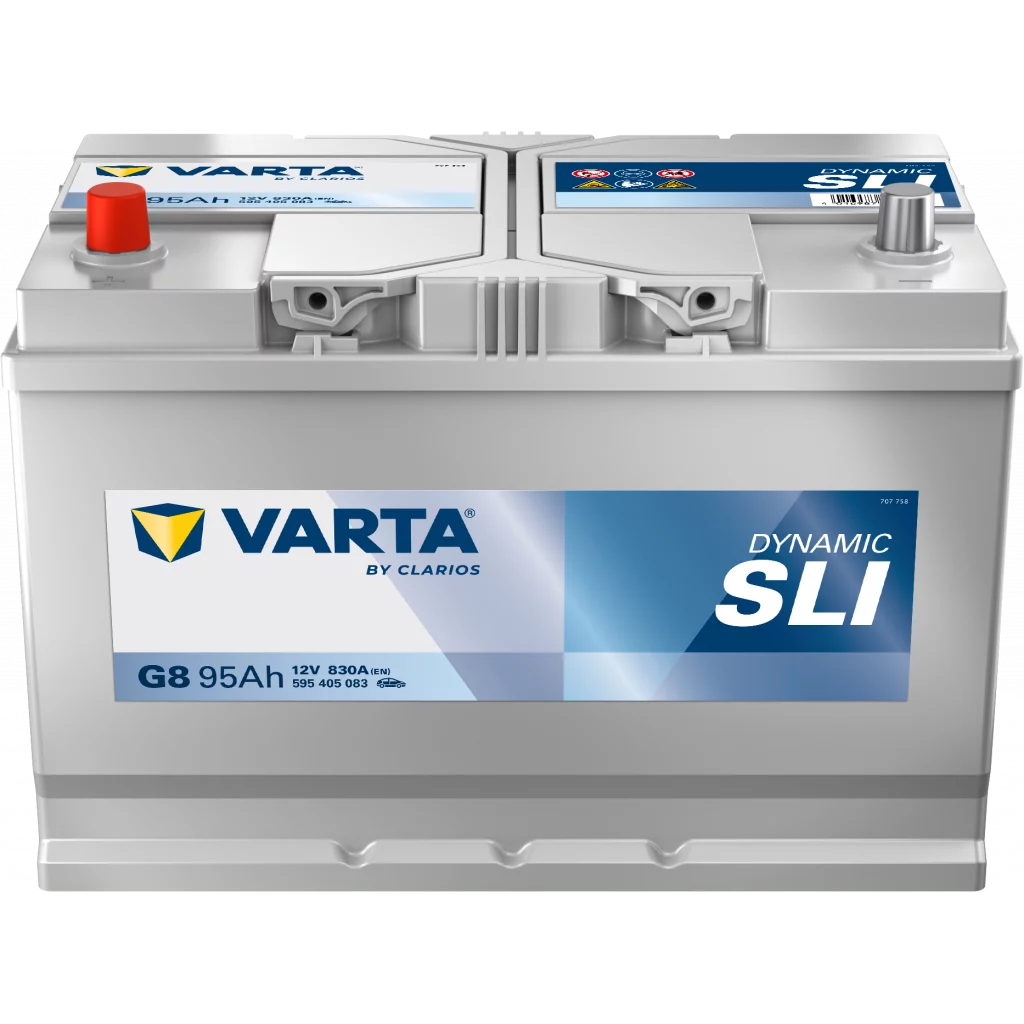 VARTA G8 Startbatteri DYNAMIC SLI 12V 95AH 830CCA (306x173x200/225mm) +vänster