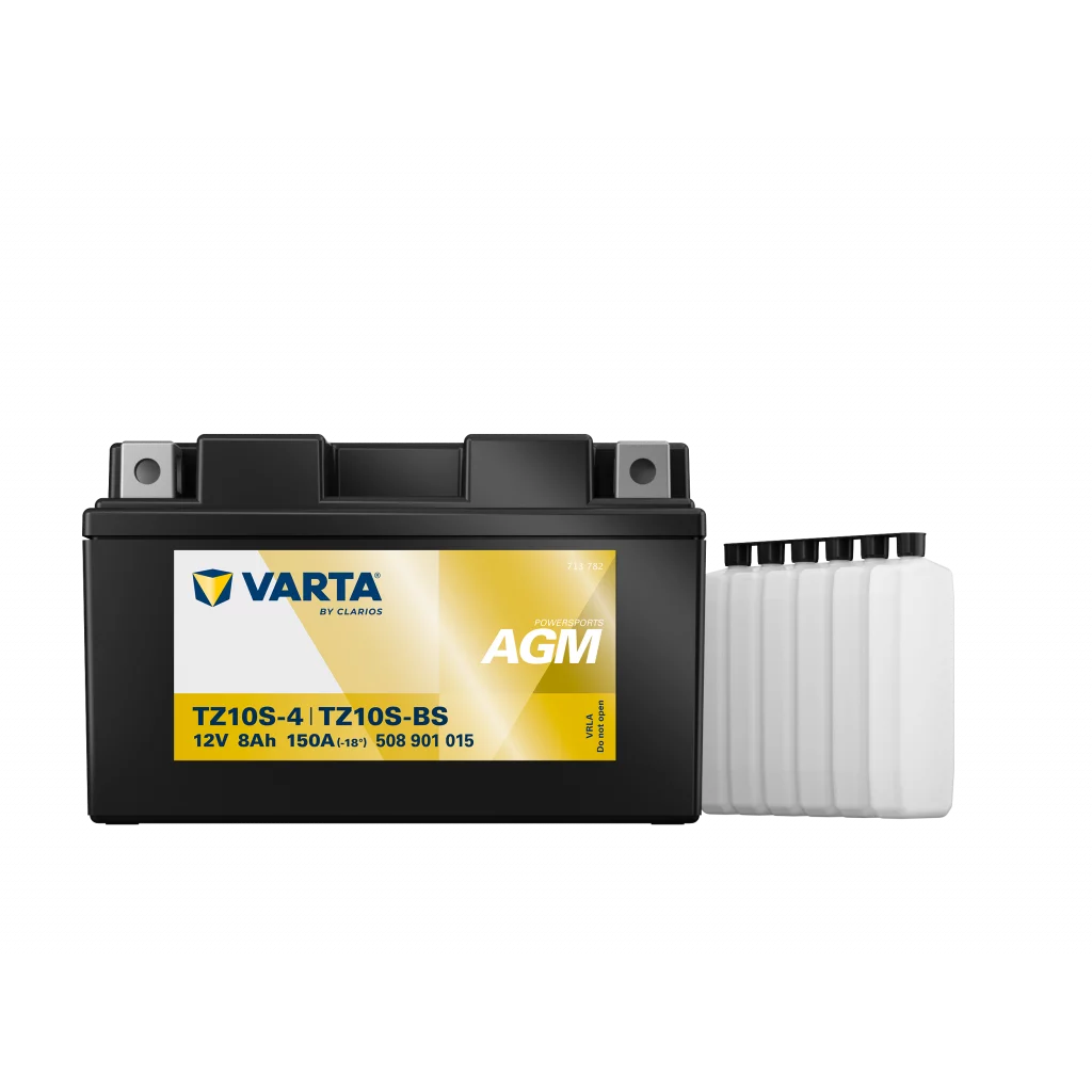 VARTA AGM MC Batteri 12V 8AH 150CCA (150x87x93mm) +vänster TZ10S-BS