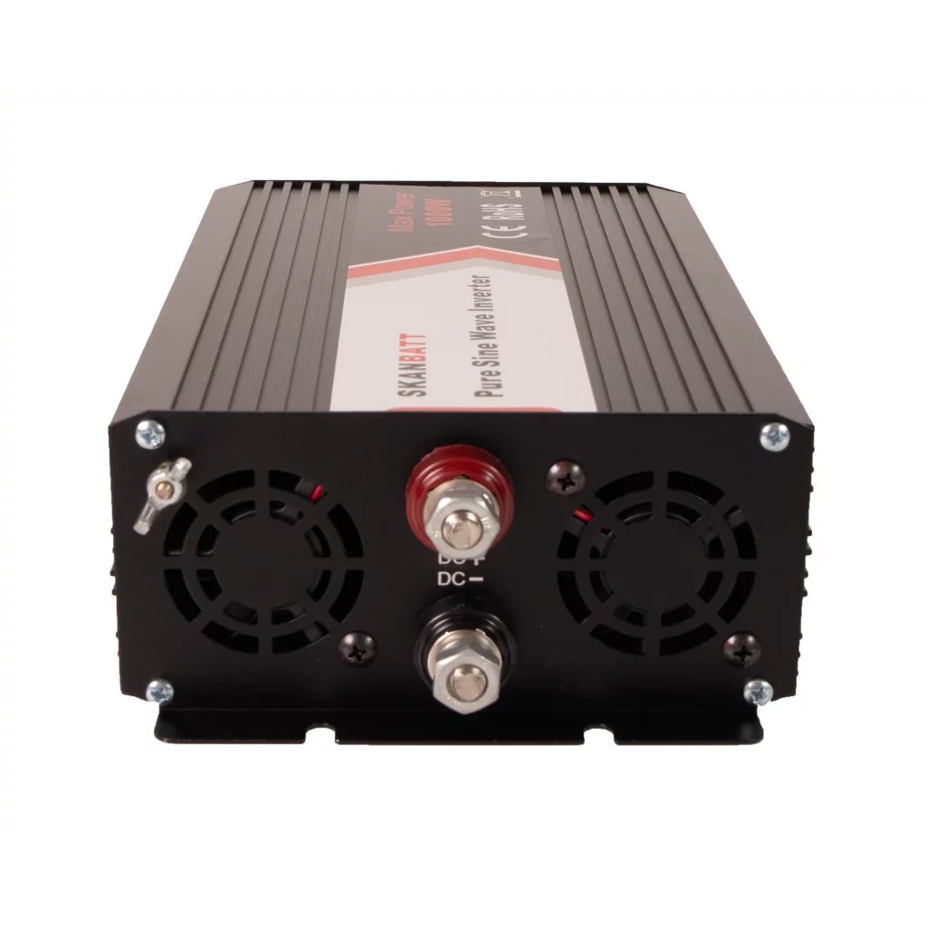 SKANBATT Inverter 12V 1000W Ren Sinus med Fjärrkontroll