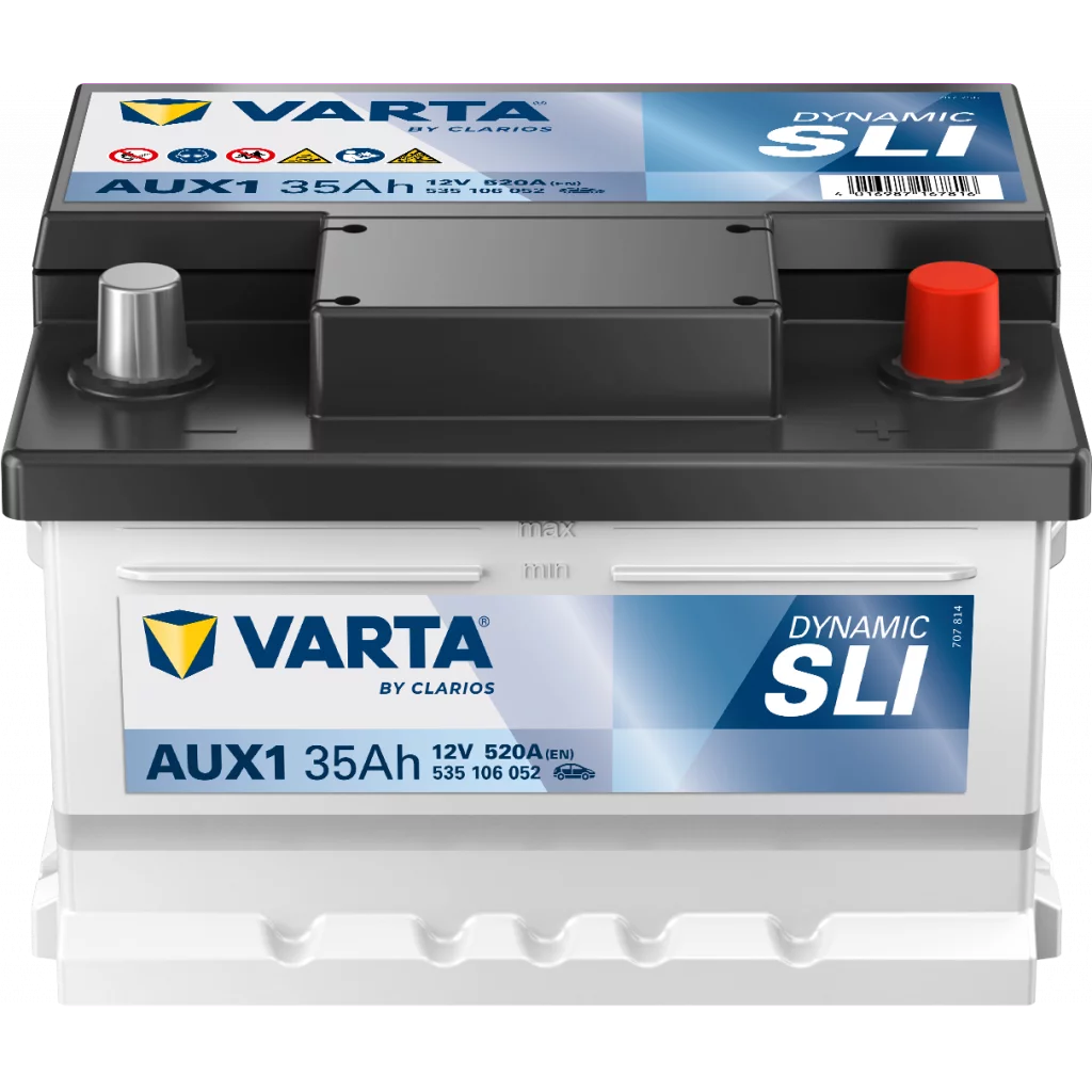 VARTA AUX1 DYNAMIC SLI AUX Batteri 12V 35AH 540EN (212x175x140mm) +höger