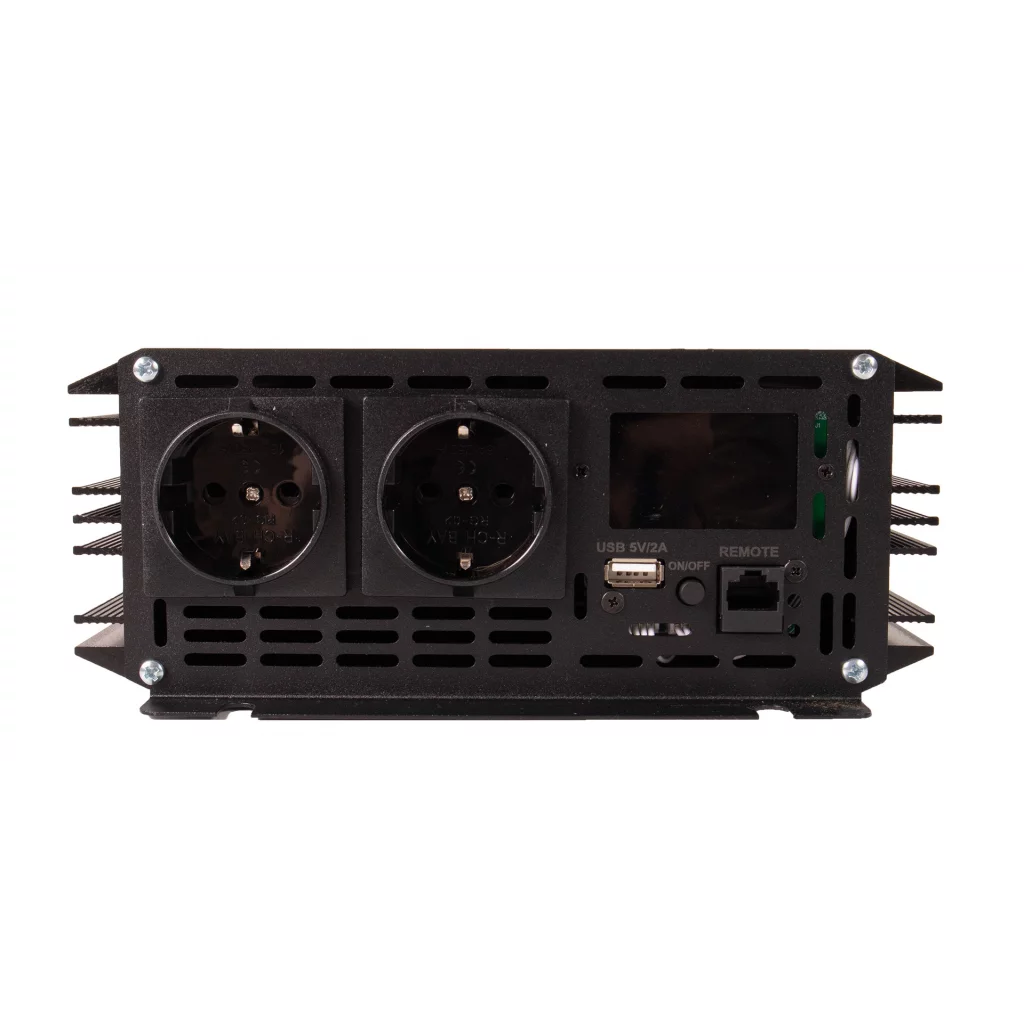 SKANBATT Inverter 12V 2000W  Ren Sinus med Fjärrkontroll