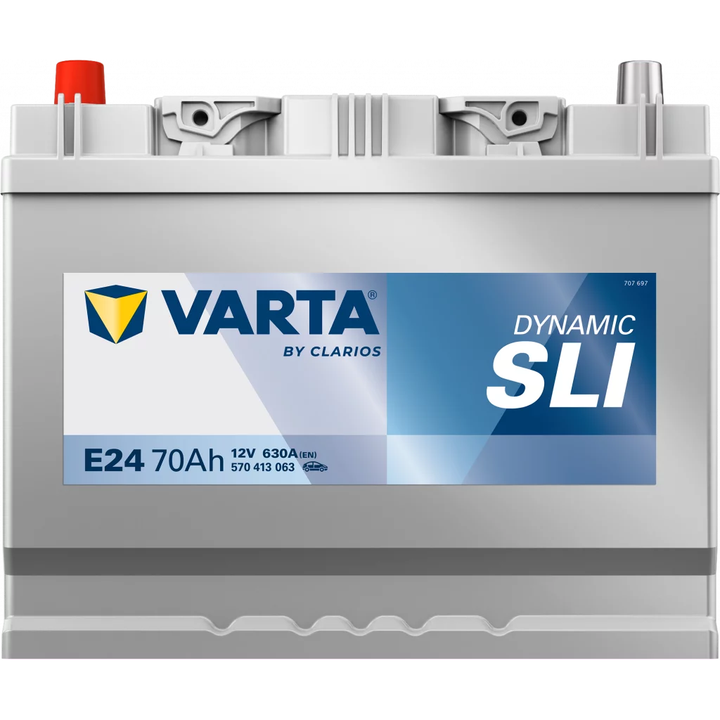 VARTA E24 DYNAMIC SLI Batteri 12V 70AH 630CCA (261x175x200/220mm) +vänster