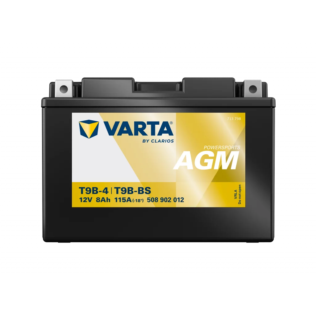 VARTA AGM MC Batteri 12V 8AH 115CCA (149x70x105mm) +vänster T9B-BS  (509902)