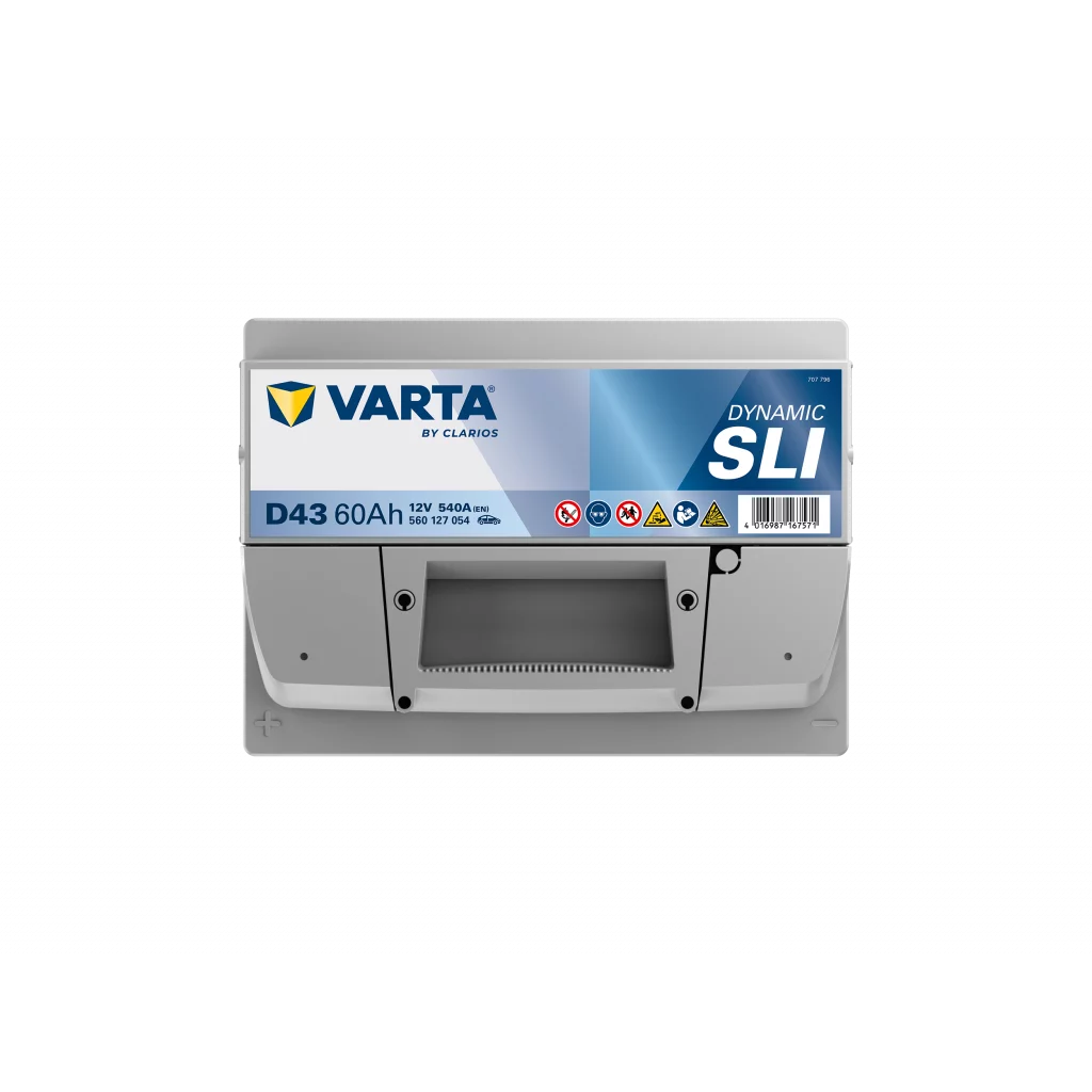 VARTA D43 DYNAMIC SLI Batteri 12V 60AH 540CCA (242x175x190/190mm) +vänster