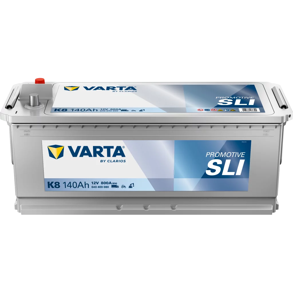 VARTA K8 Promotive SLI Batteri 12V 140AH 800CCA (513x189x203/223mm) +vänster