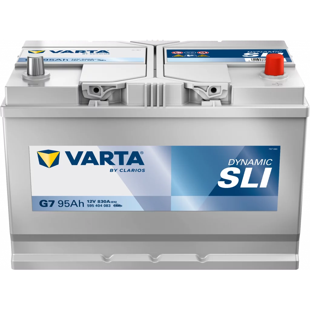 VARTA G7 Startbatteri DYNAMIC SLI 12V 95AH 830CCA (306x173x200/225mm) +höger