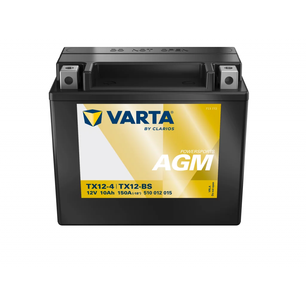 VARTA AGM MC Batteri 12V 10AH 150CCA (152x88x131mm) +vänster TX12-BS