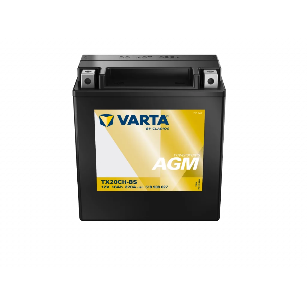 VARTA AGM MC Batteri 12V 18AH 270CCA (150x87x161mm) + vänster TX20CH-BS