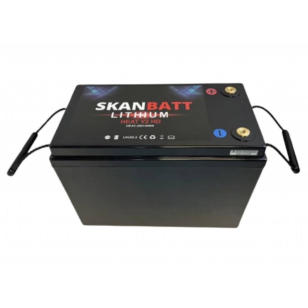 SKANBATT V2 Lithium HEAT Batteri 12V 280AH 150A BMS - Bluetooth