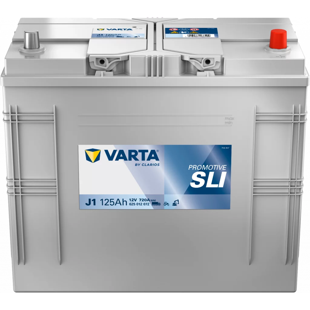 VARTA J1 PROMOTIVE SLI Batteri 12V 125AH 720CCA (349x175x270/290mm) +höger