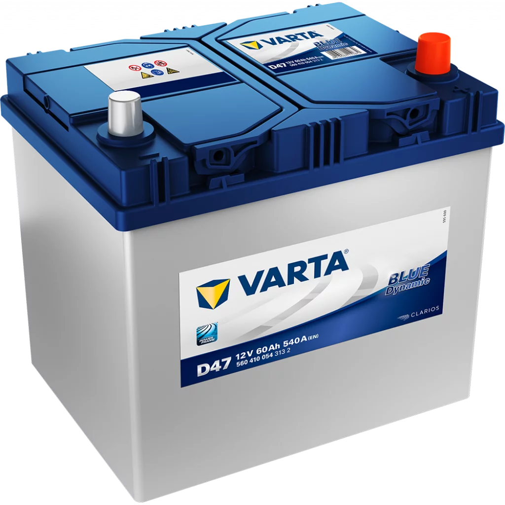VARTA D47 Blue Dynamic Batteri 12V 60AH 540CCA (232x173x200/225mm) +höger