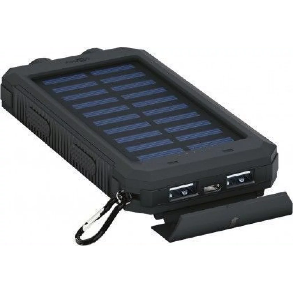 Powerbank / Nödladdare 8000mAh med solceller