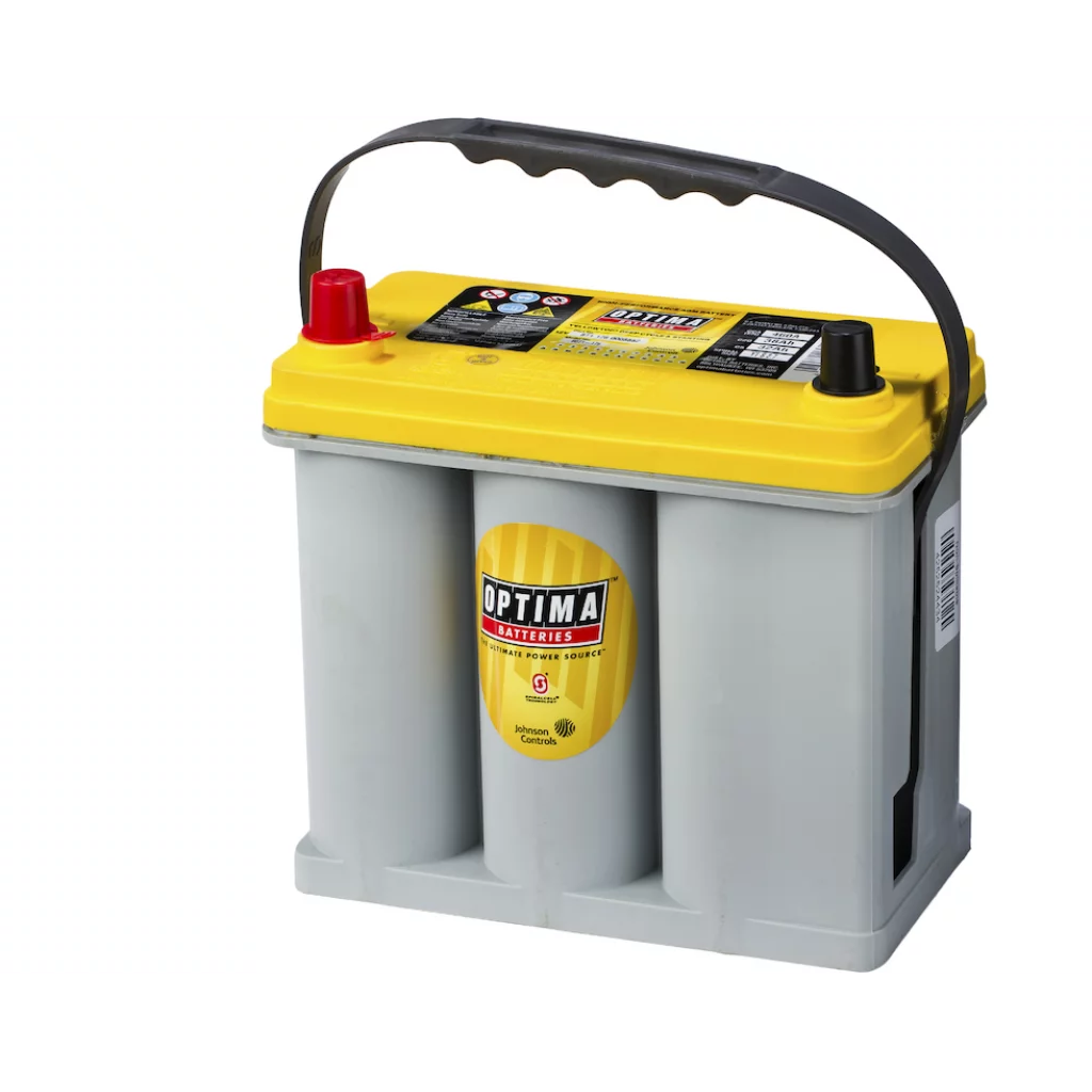 OPTIMA AGM Yellow Top 12V 38AH 460CCA (237x129x227mm) +vänster 8071-176