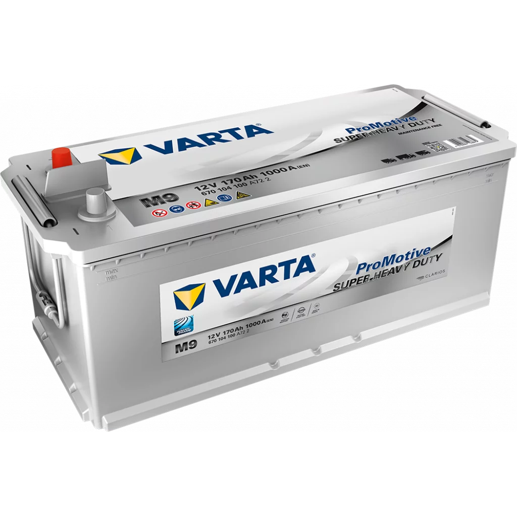 VARTA M9 Promotive SHD Batteri 12V 170AH 1000CCA (513x223x203/223mm) +vänster