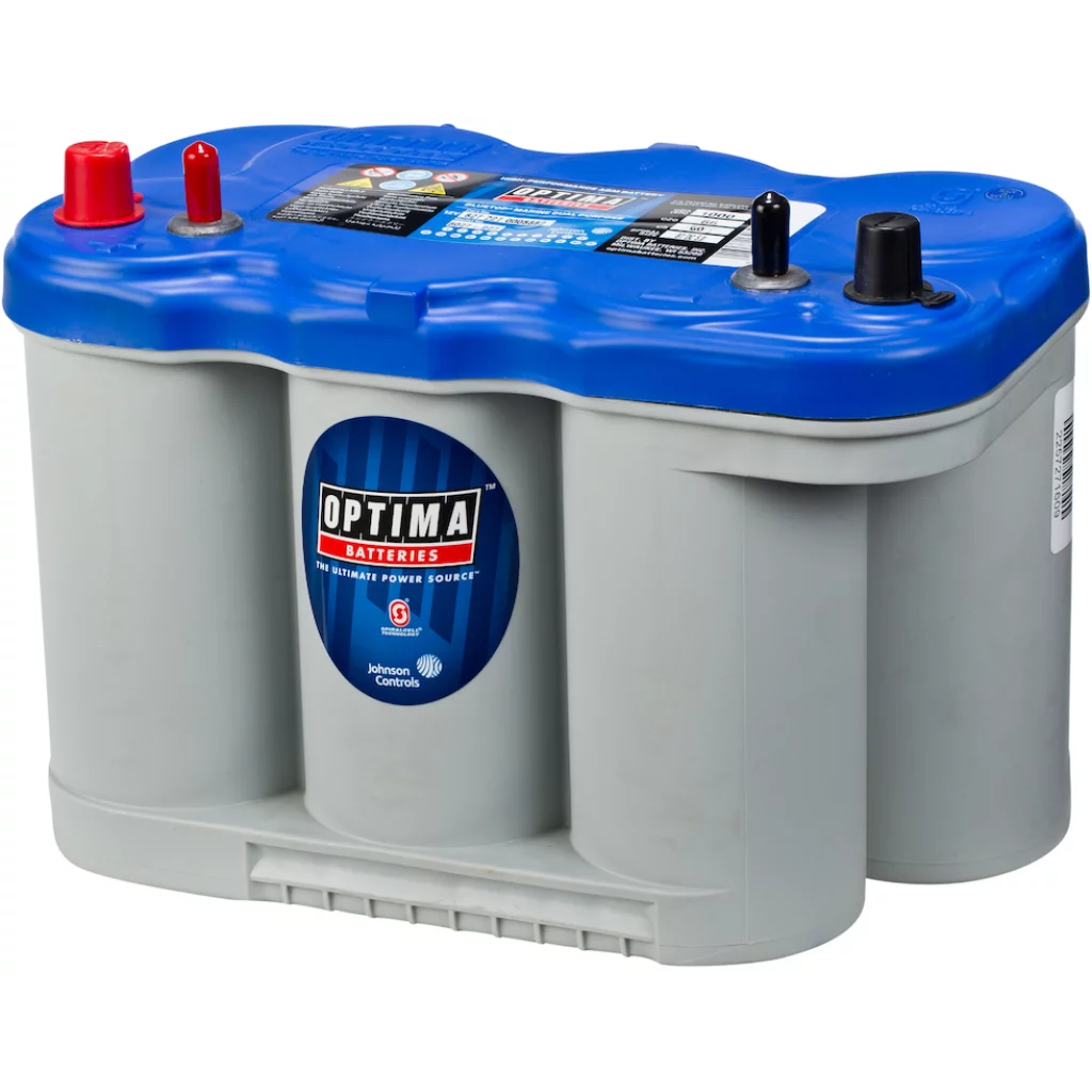 OPTIMA AGM Blue Top 12V 66AH 845CCA (309x172x221mm) +vänster 8027-227