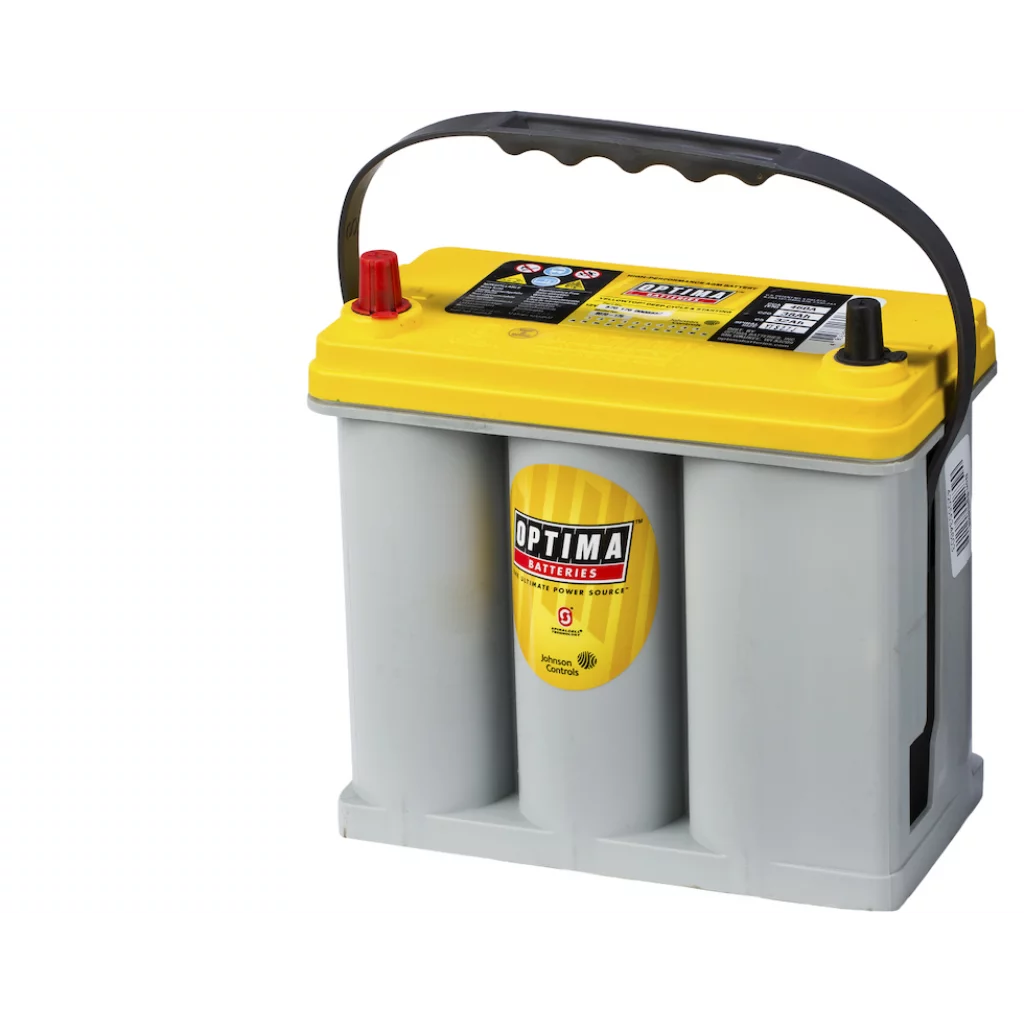 OPTIMA AGM Yellow Top 12V 38AH 460CCA (237x129x227mm) +vänster 8070-176