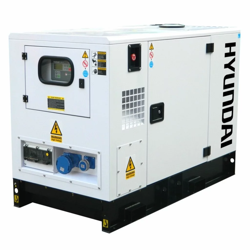 HYUNDAI DHY9KSEm Diesel strømaggregat 9kVA 230V 1-fas - 1500RPM - Vannkjølt