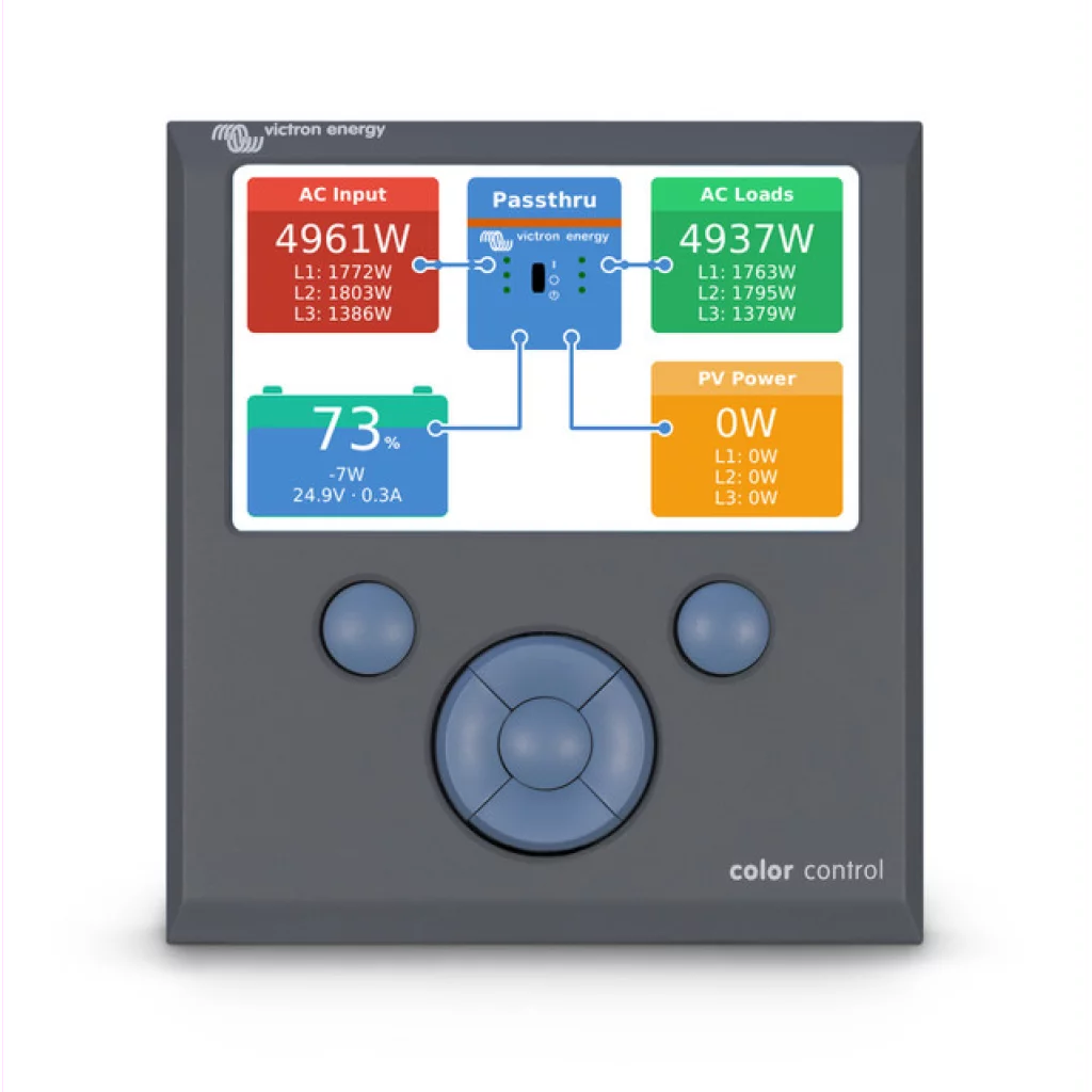 VICTRON Color Control GX interface