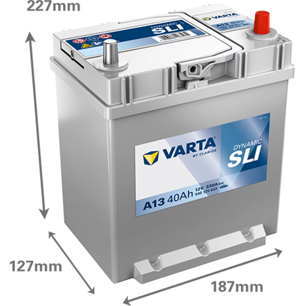 VARTA A13 DYNAMIC SLI Batteri 12V 40AH 330CCA (187x127x200/227mm) +höger