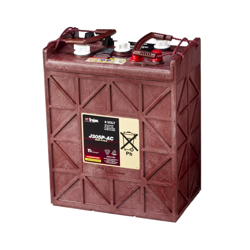 TROJAN Deep Cycle Traktionsbatteri 6V 330AH (296x176x366mm) +diagonalt