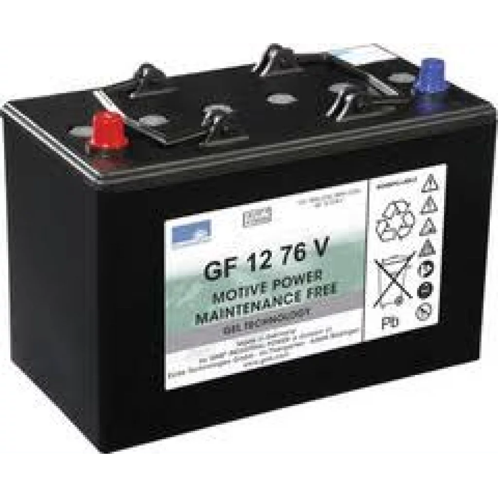 SONNENSCHEIN GEL Batteri 12V 76AH (330x171x235,5mm) +vänster