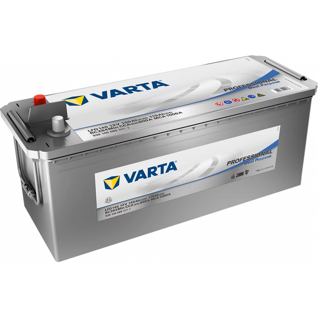 VARTA LFD140 Fritidsbatteri 12V 140AH 800CCA (513x189x223mm) +vänster