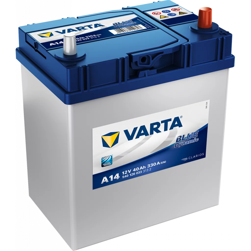VARTA A14 Blue Dynamic Batteri 12V 40AH 330CCA (187x127x200/227mm) +höger