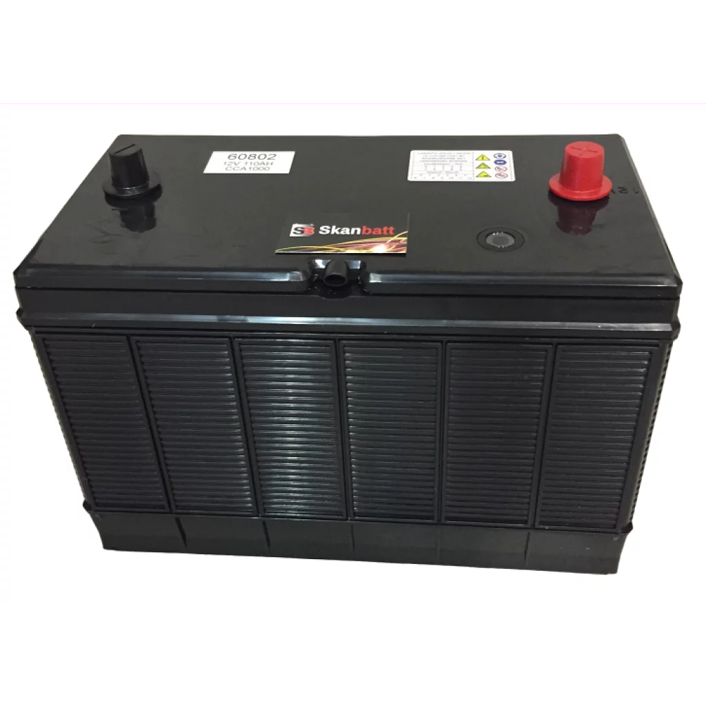 SKANBATT Startbatteri 12V 110AH 1000CCA (330x171x217/242mm) +centrerad