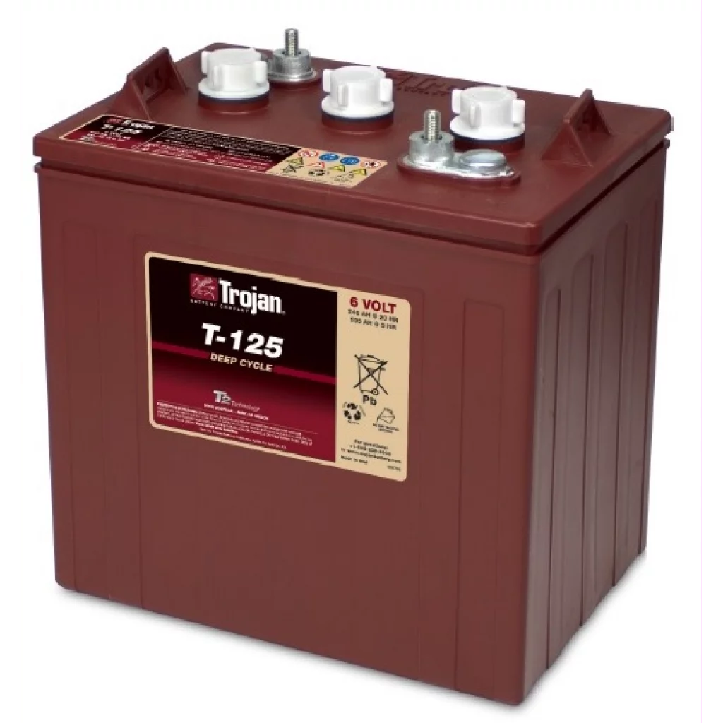TROJAN Deep Cycle Traktionsbatteri 6V 240AH (262x181x283mm) +diagonalt