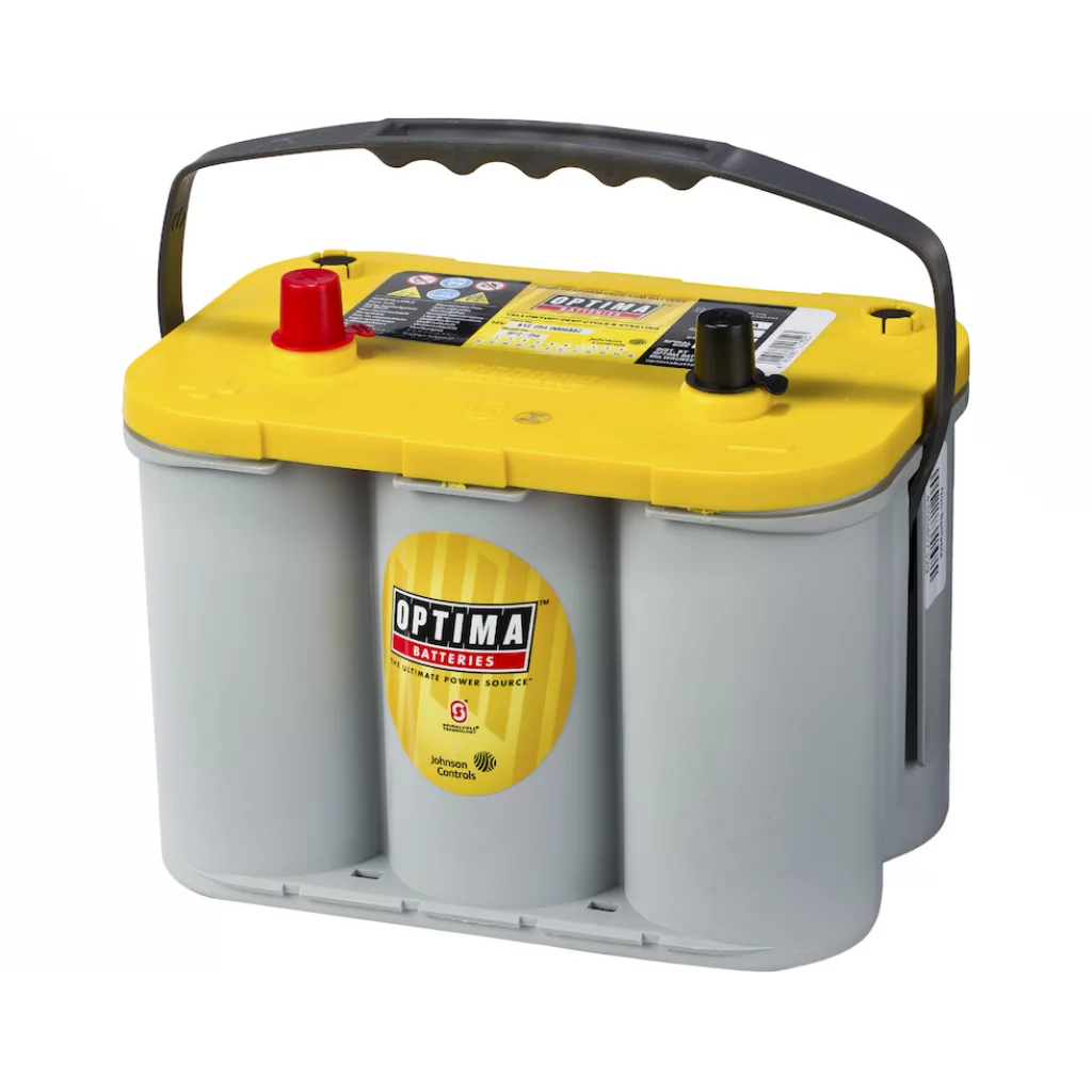 OPTIMA AGM Yellow Top 12V 55AH 750CCA (244x174x195mm) +vänster 8012-254