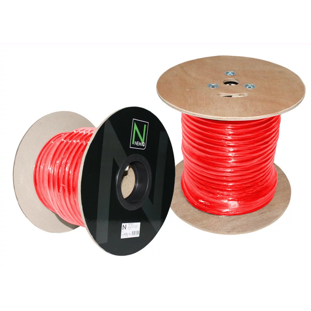 Batterikabel förtennad 10mm2 25m rulle - Röd