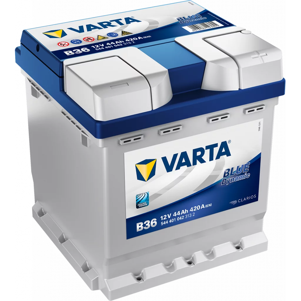 VARTA B36 Blue Dynamic Batteri 12V 44AH 420CCA (175x175x190/190mm) +höger