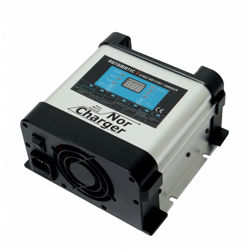 NOR CHARGER Pro Serie Elektronisk Batteriladdare 12V 10A 2-kanaler