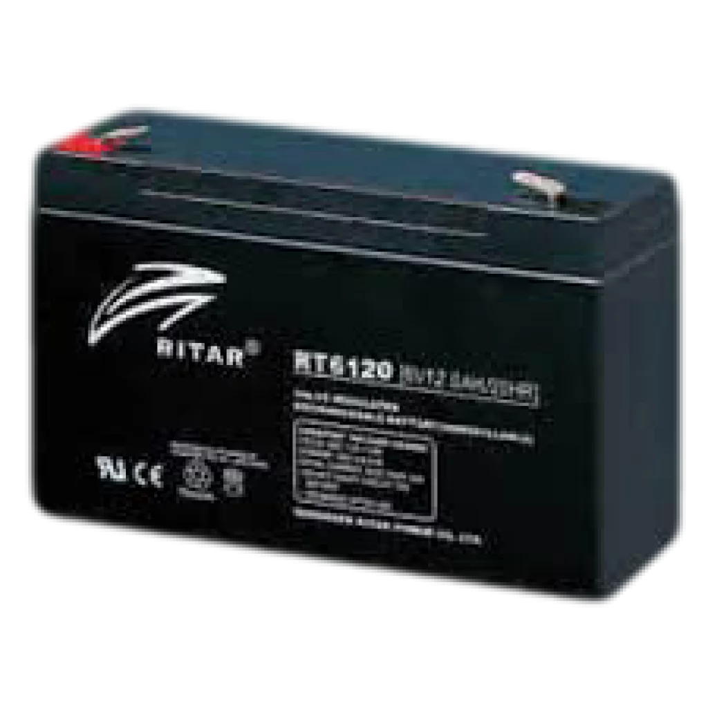 RITAR AGM Batteri 6V 12AH (151x50x95mm) F1