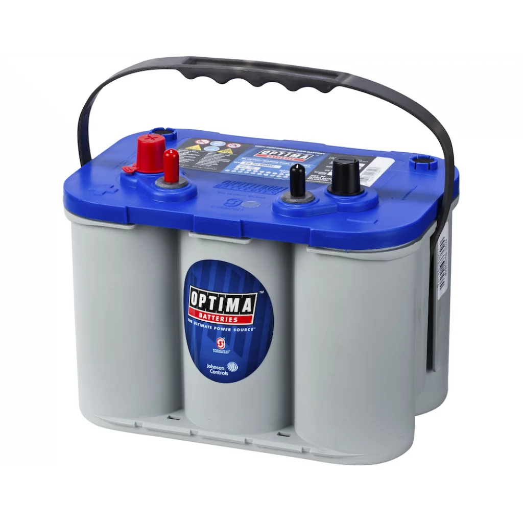 OPTIMA AGM Blue Top 12V 55AH 765CCA (254x175x200mm) +vänster 8016-253